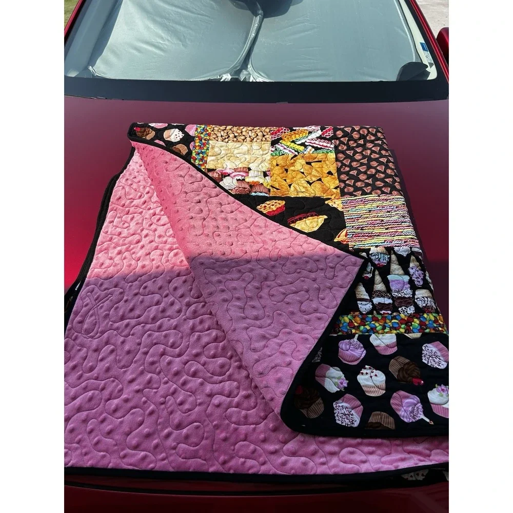 Handmade Food Dessert Patchwork Quilt 51